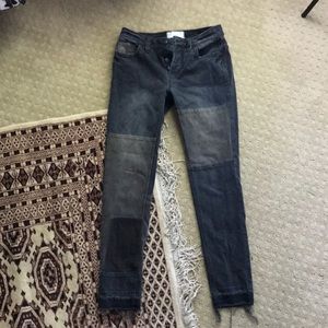 Free People Frayed Hem Jeans